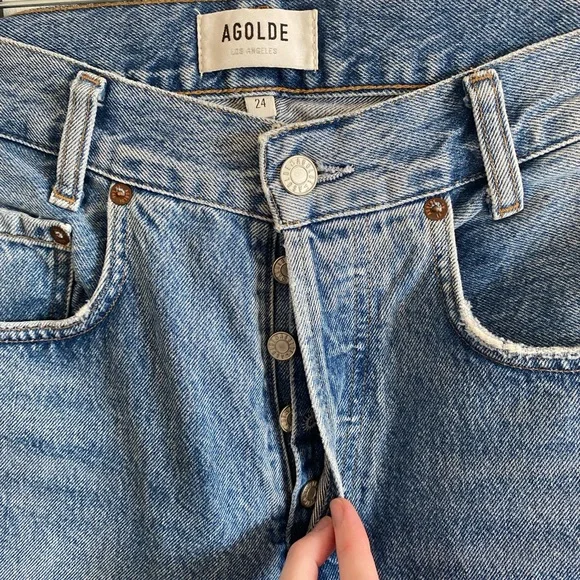 AgoldeTapered Denim Jeans Size 24
